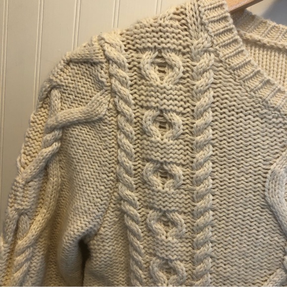 GAP Cream Fisherman Sweater - Picture 6 of 14
